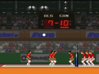 Hyper V-Ball online multiplayer - snes