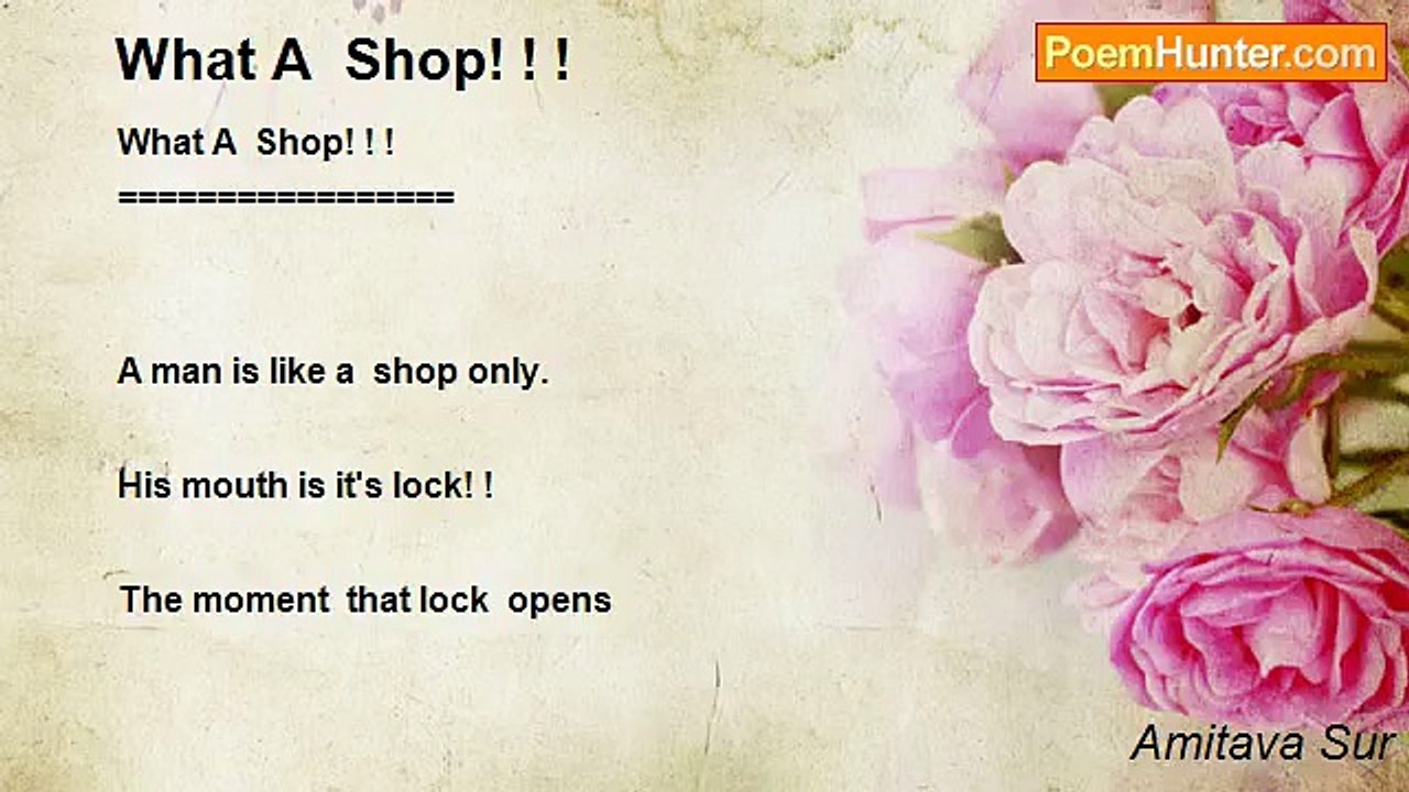 Amitava Sur - What A  Shop! ! !