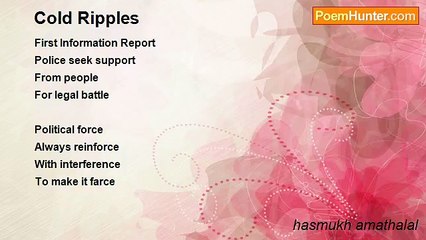 hasmukh amathalal - Cold Ripples