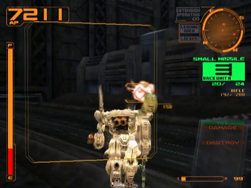 Armored Core 3  (PS2) Gameplay 