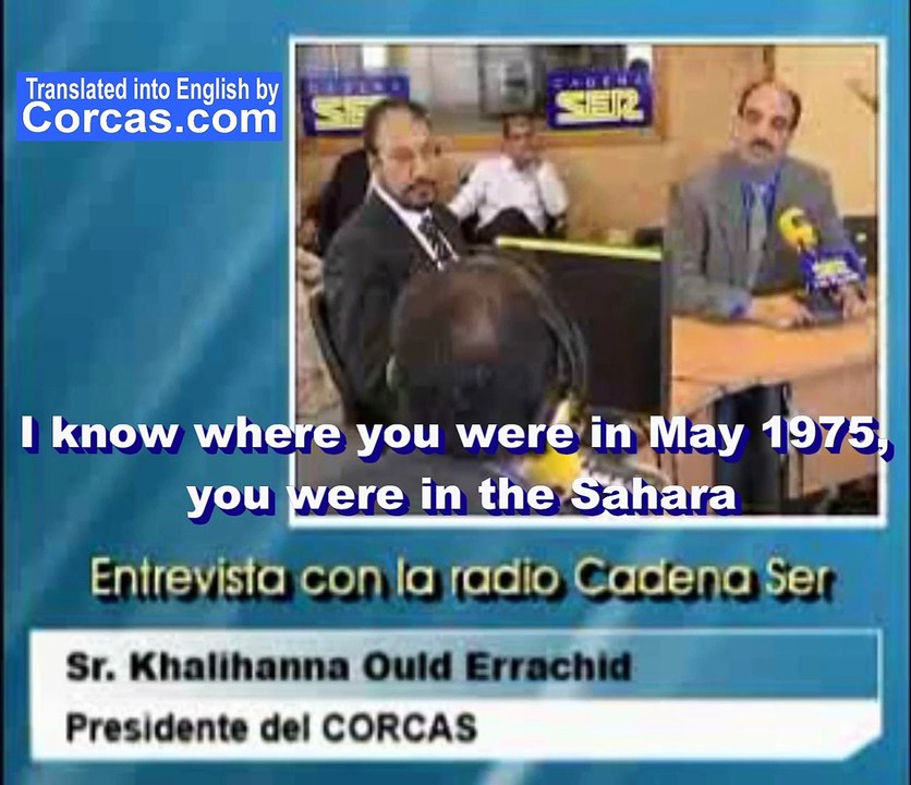 El presidente del CORCAS en la radio española Cadena Ser - Autonomía del Sáhara Occidental