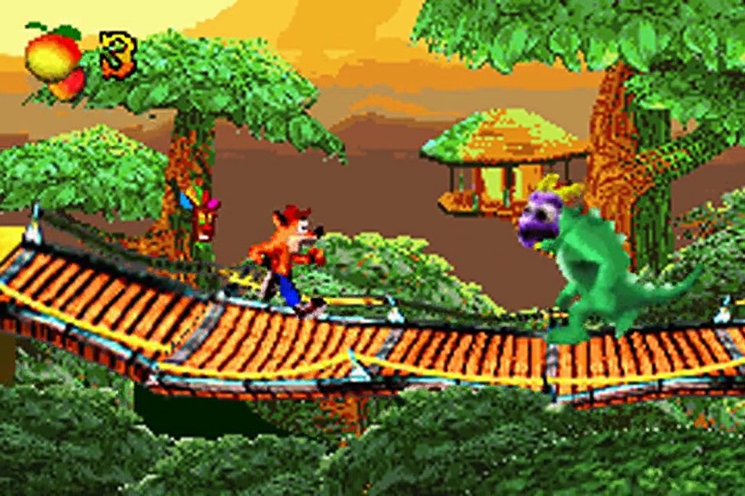 Crash Bandicoot Purple - Ripto's Rampage online multiplayer - gba