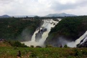 Shiva Samudra waterfalls in Karnataka, India