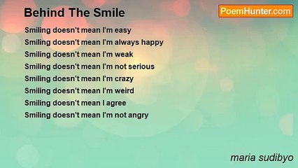 maria sudibyo - Behind The Smile