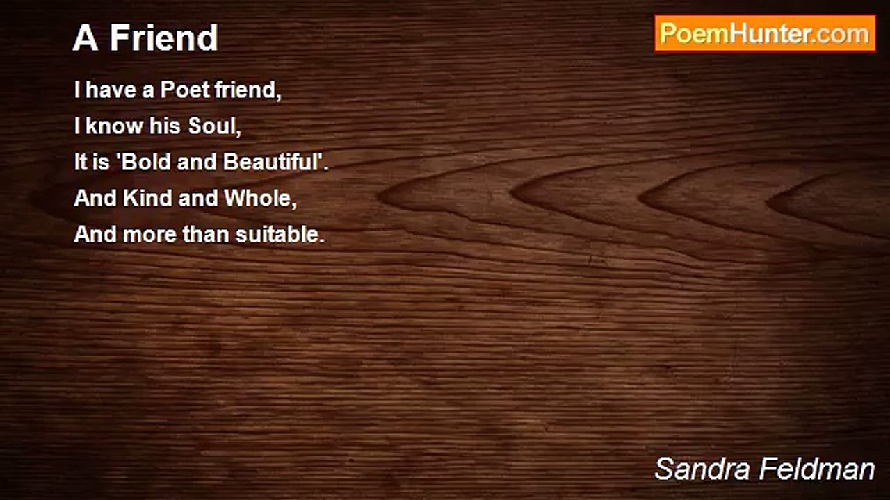 Sandra Feldman - A Friend