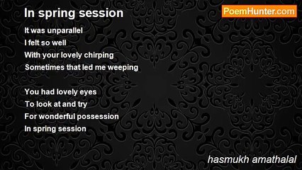 hasmukh amathalal - In spring session
