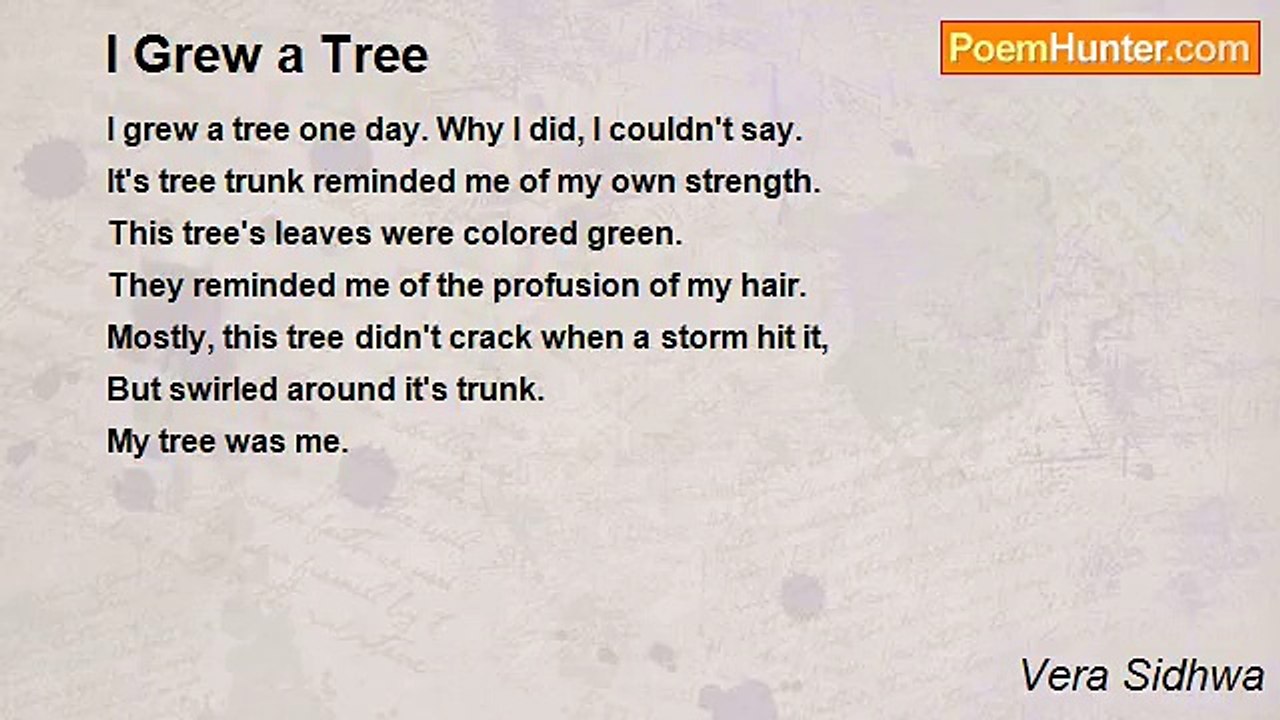 Vera Sidhwa - I Grew a Tree
