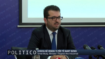 *POLITICO* - KOSOVA NE VENDIN 75 PER TE BAMIT BIZNIS
