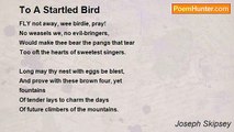 Joseph Skipsey - To A Startled Bird