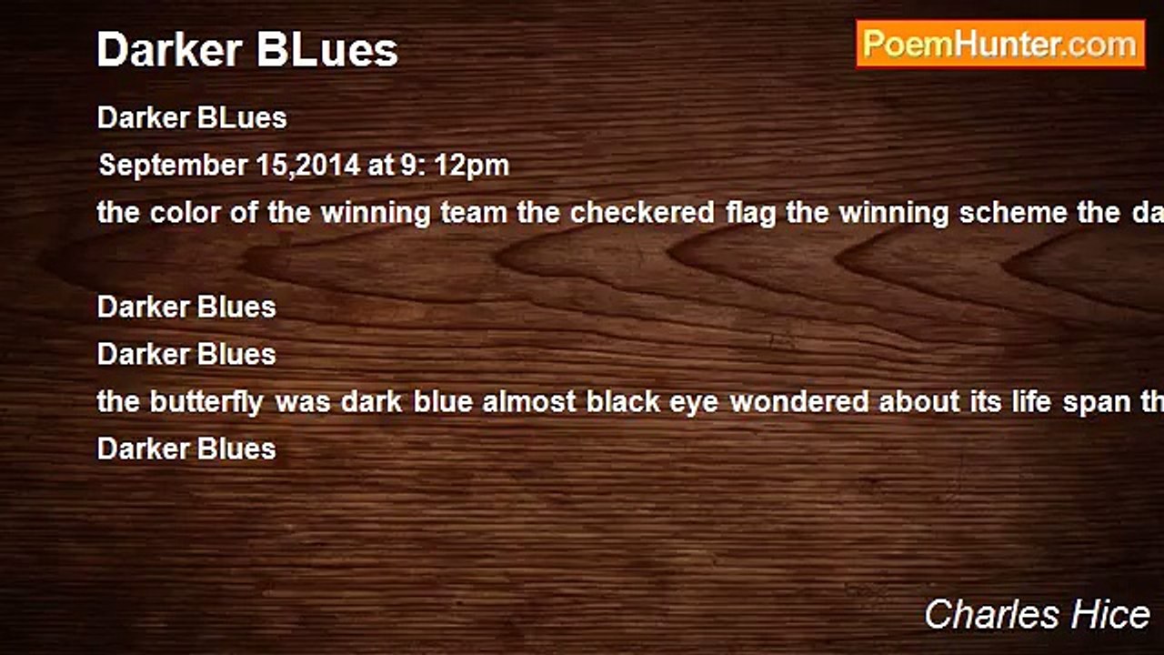 Charles Hice - Darker BLues