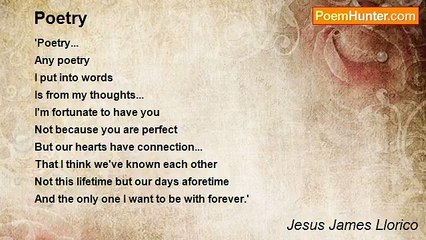 Jesus James Llorico - Poetry