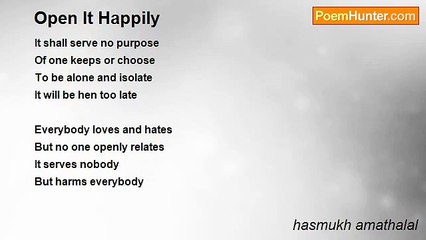 hasmukh amathalal - Open It Happily