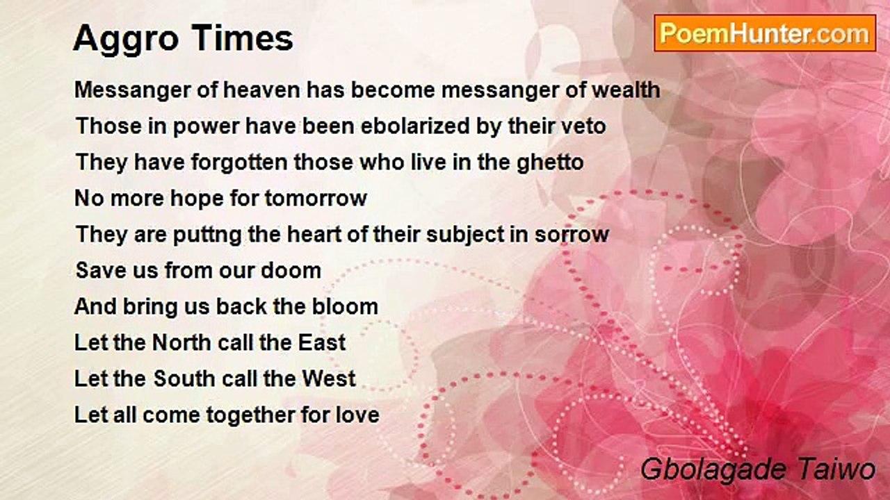 Gbolagade Taiwo - Aggro Times