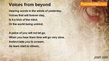 josh cox - Voices from beyond