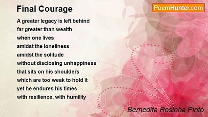 Bernedita Rosinha Pinto - Final Courage