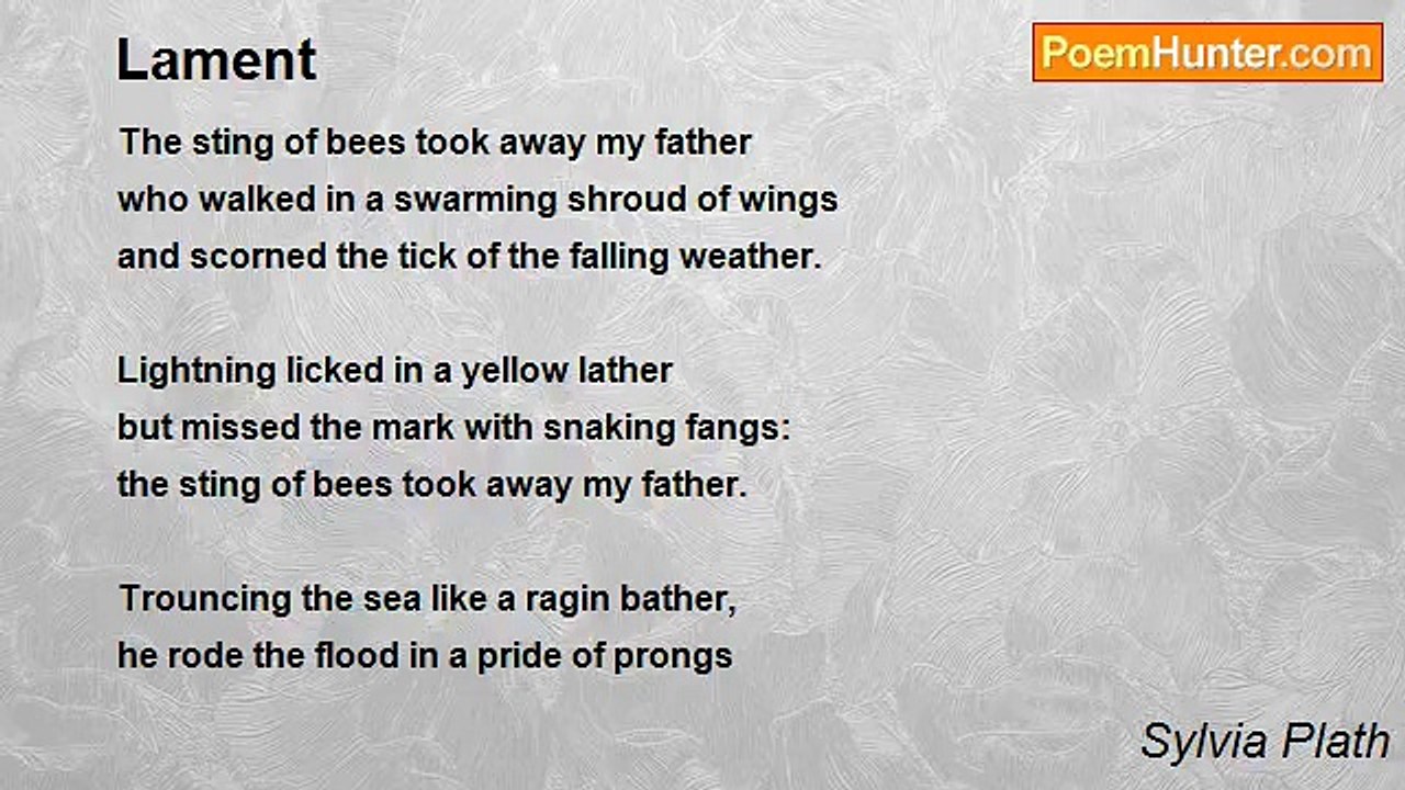 Sylvia Plath - Lament