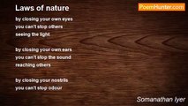 Somanathan Iyer - Laws of nature