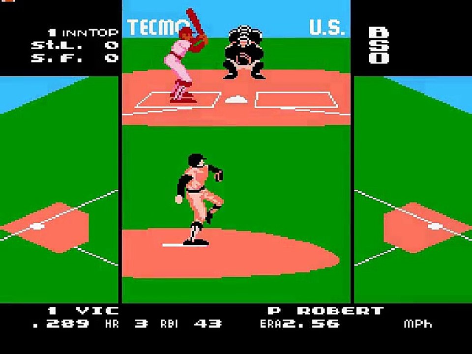 Tecmo Baseball online multiplayer - nes
