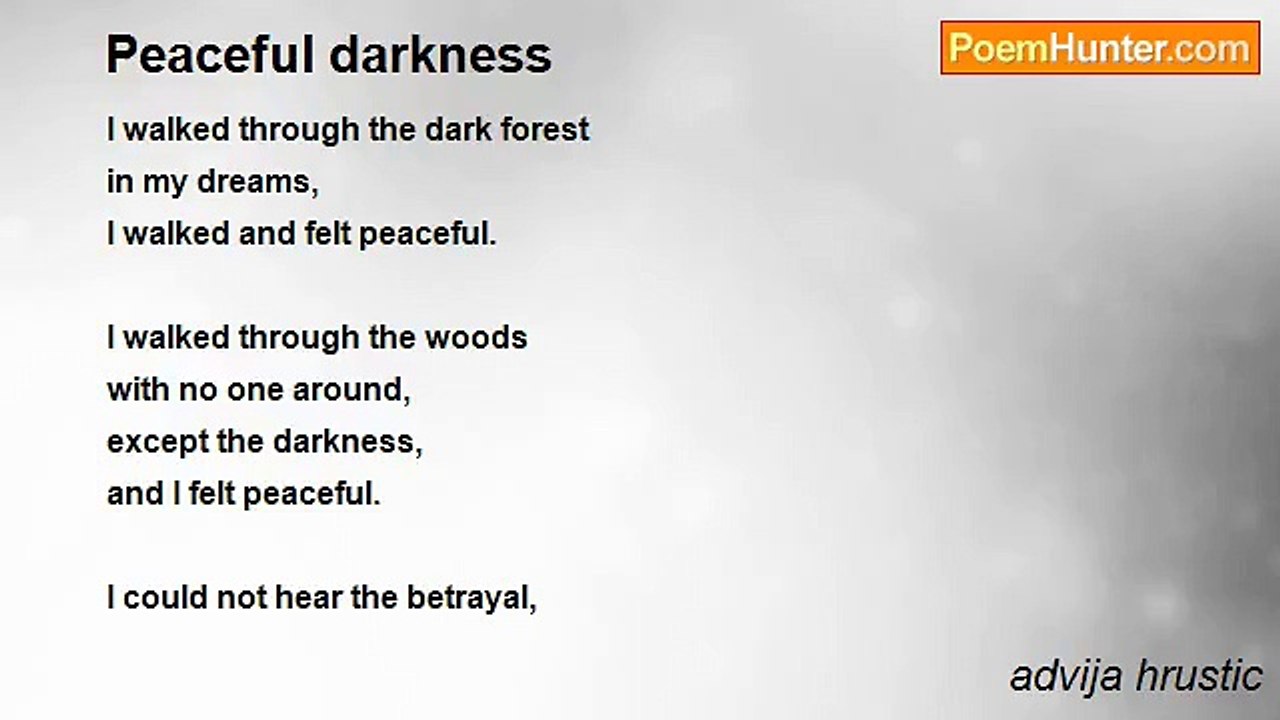 advija hrustic - Peaceful darkness