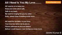 Senthil Kumar B - All I Need Is You My Love.........