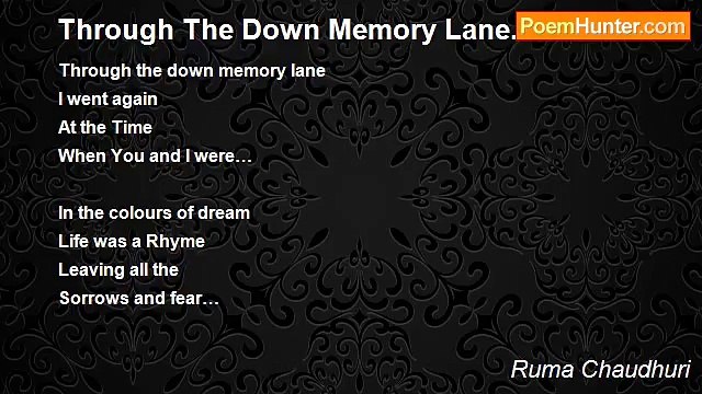 Ruma Chaudhuri - Through The Down Memory Lane.