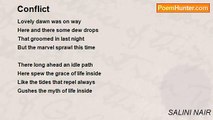 SALINI NAIR - Conflict