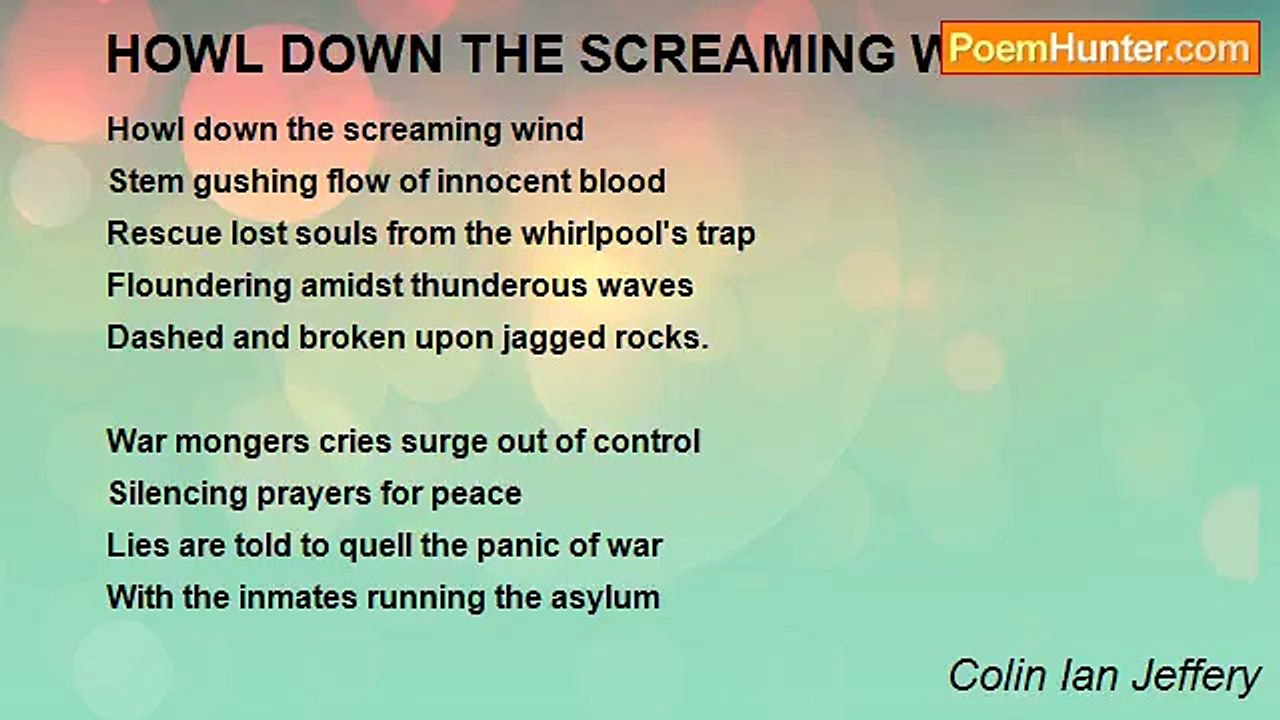 Colin Ian Jeffery - HOWL DOWN THE SCREAMING WIND