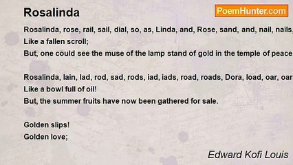 Edward Kofi Louis - Rosalinda