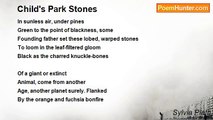 Sylvia Plath - Child's Park Stones