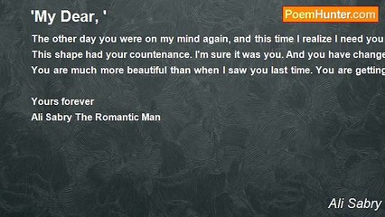 Ali Sabry - 'My Dear, '