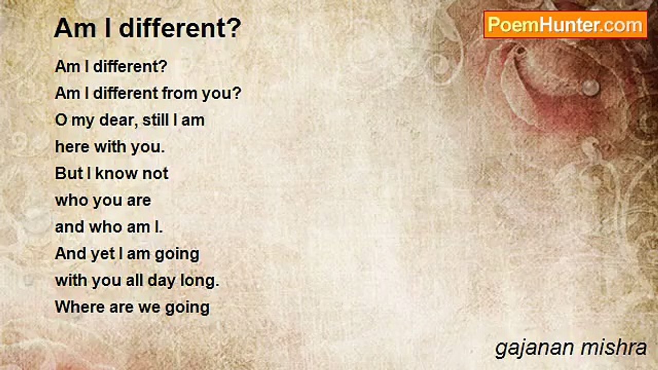 gajanan mishra - Am I Different?