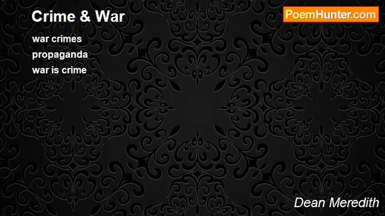 Dean Meredith - Crime & War
