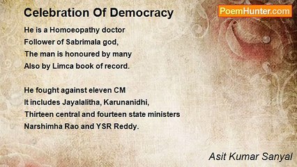 Asit Kumar Sanyal - Celebration Of Democracy
