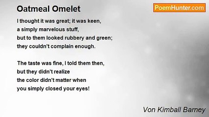 Kim Barney - Oatmeal Omelet