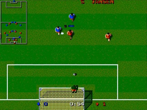 Dino Dini's Soccer online multiplayer - megadrive