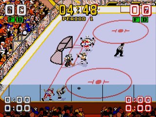 Mario Lemieux Hockey online multiplayer - megadrive