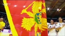 Crnogorska himna na utakmici kvalifikacija za EP u rukometu Srbija vs Crna Gora 29/10/2014