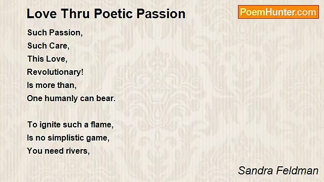 Sandra Feldman - Love Thru Poetic Passion