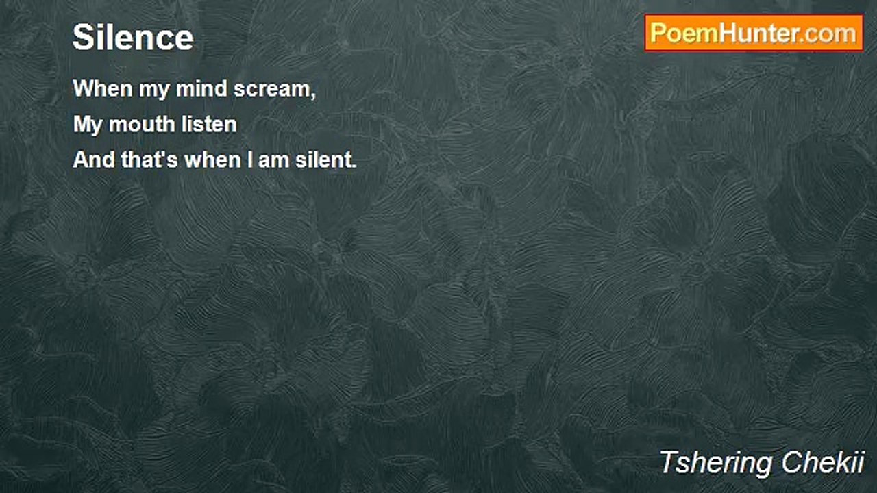 Tshering Chekii - Silence