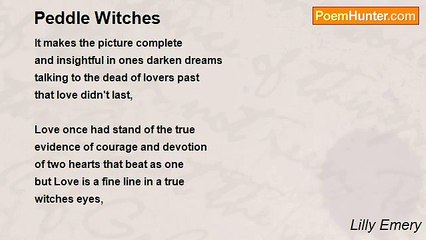 Poetic Lilly Emery - Peddle Witches