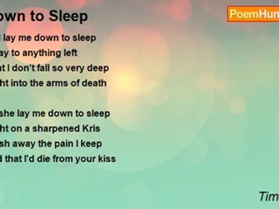 Tim Murray - Down to Sleep
