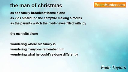 Faith Taylors - the man of christmas
