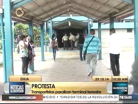 Paralizan actividades en el terminal de pasajeros de Maracaibo