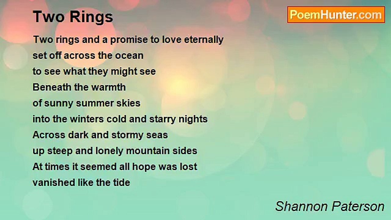 Shannon Paterson - Two Rings