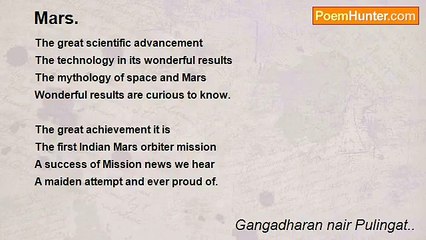 Gangadharan nair Pulingat.. - Mars.