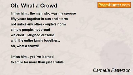 Carmela Patterson - Oh, What a Crowd