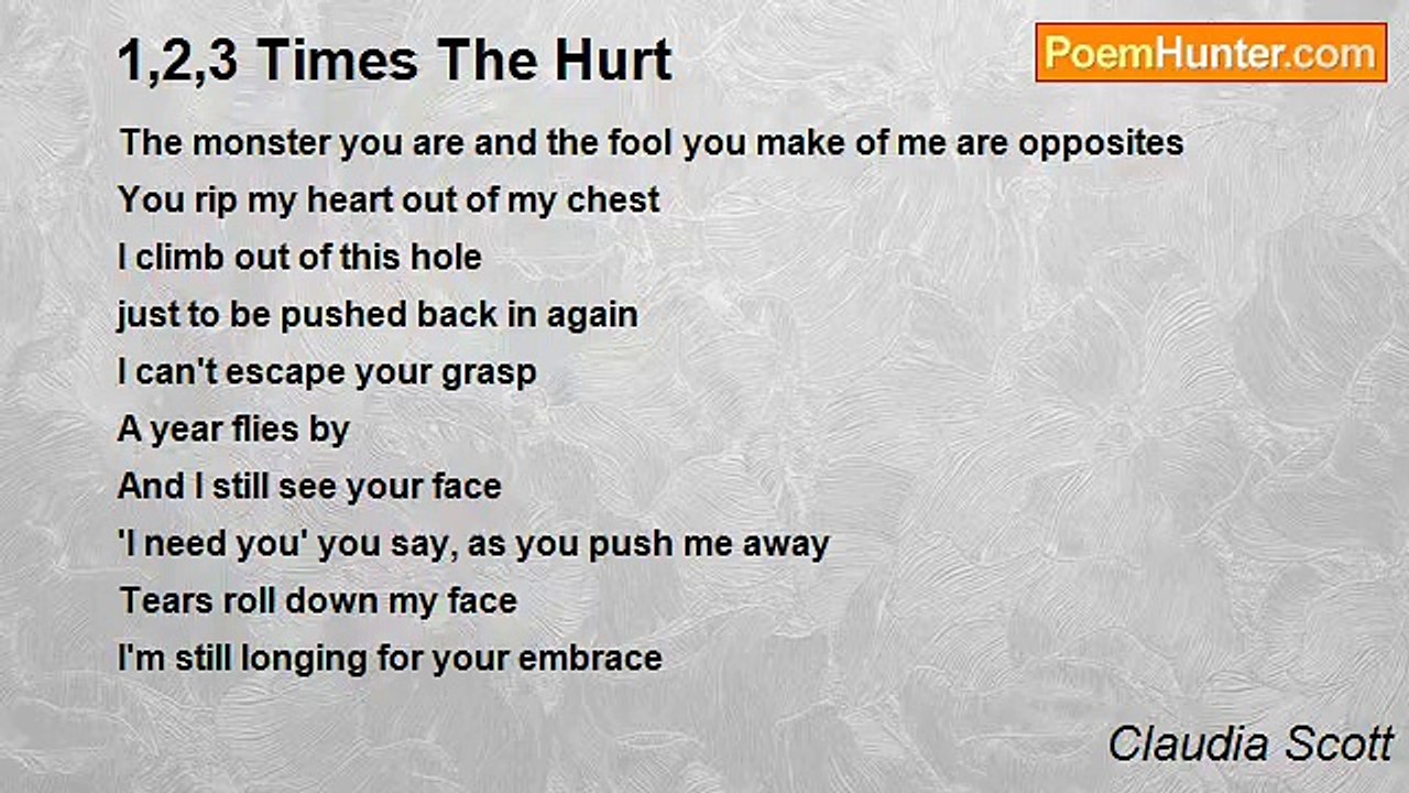 Claudia Scott - 1,2,3 Times The Hurt