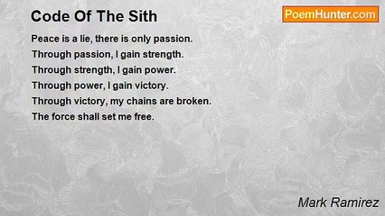 Mark Ramirez - Code Of The Sith