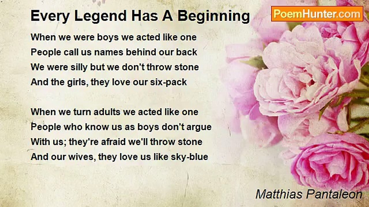 Matthias Pantaleon - Every Legend Has A Beginning