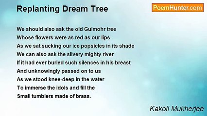 Kakoli Mukherjee - Replanting Dream Tree